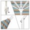 California Umbrella 7.5' White Aluminum Market Patio Umbrella, Sunbrella Gateway Mist 194061338193 - alternate 3